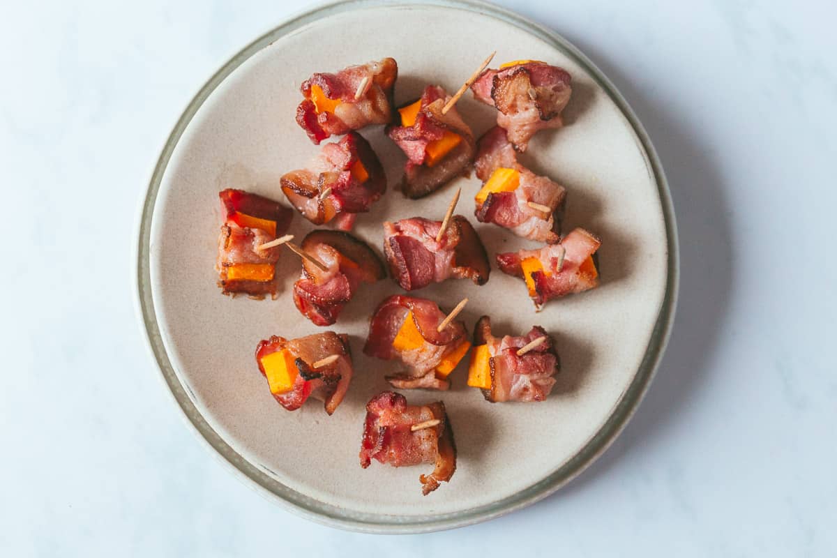 Bacon-Wrapped Butternut Squash Bites