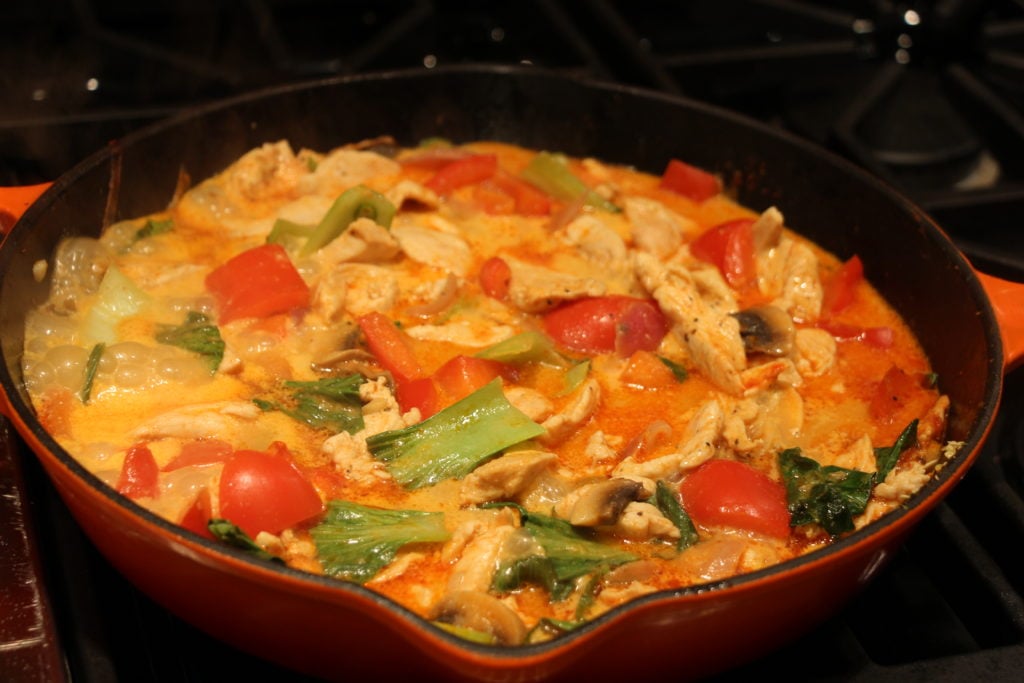 Thai Red Curry with Chicken and Veggies