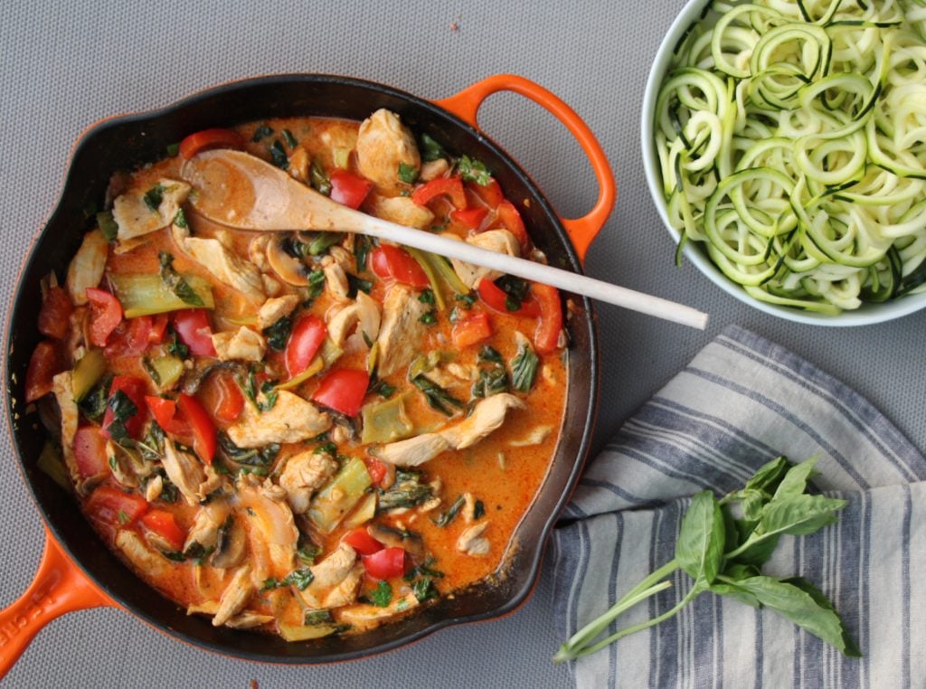 Thai Red Curry with Chicken and Veggies