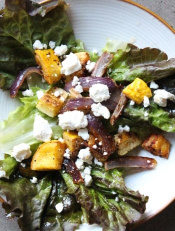 Roasted Summer Vegetable Salad with Goat Cheese
