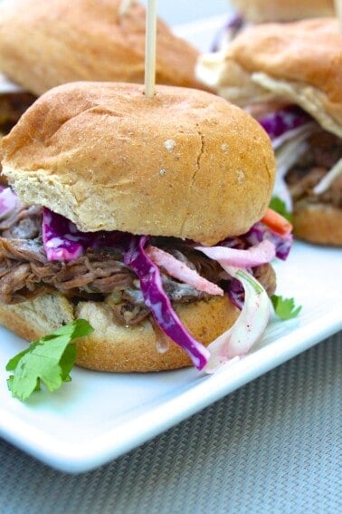 Carne Asada Sliders with Spicy Mexican Coleslaw