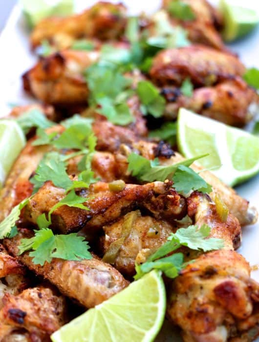 Spicy Cilantro-Lime Baked Chicken Wings