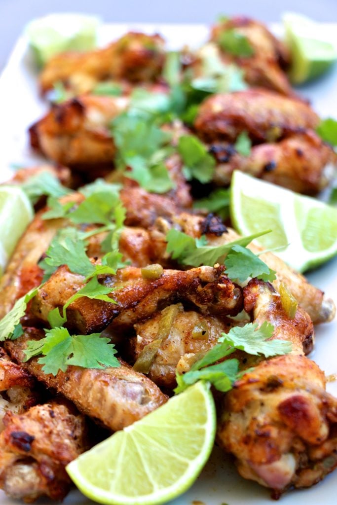 Spicy Cilantro-Lime Baked Chicken Wings