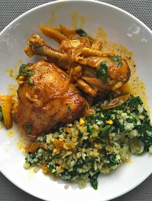 Braised Moroccan Chicken