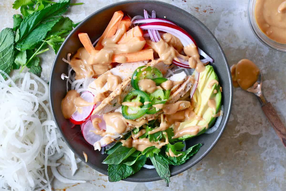Whole30 Spring Roll Bowl