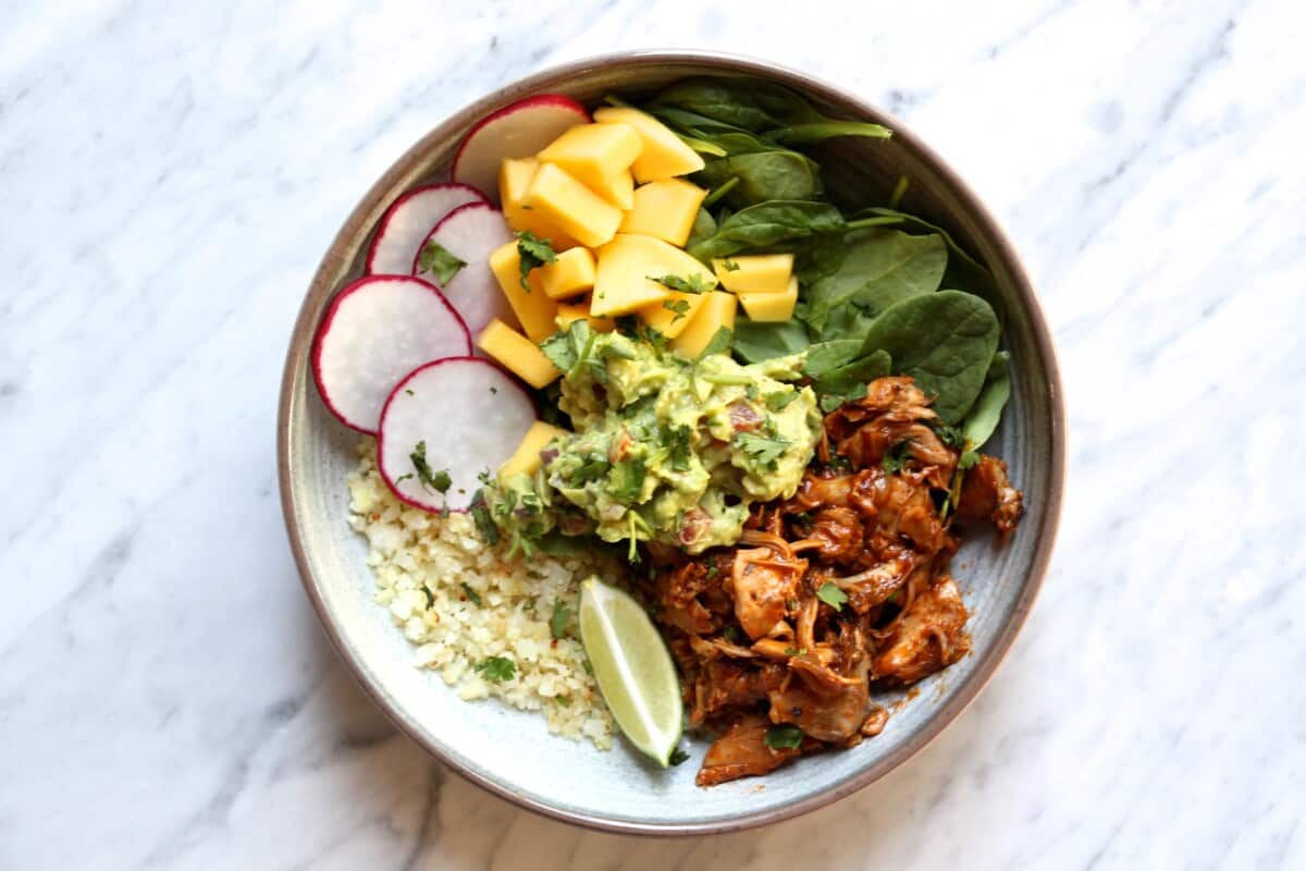Chipotle Chicken Enchilada Bowls - The Defined Dish - Recipes