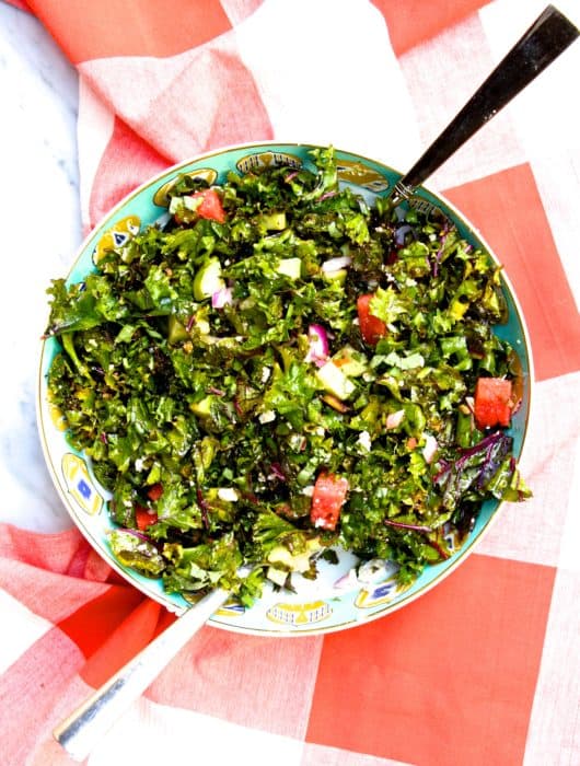 Summer Kale and Watermelon Salad