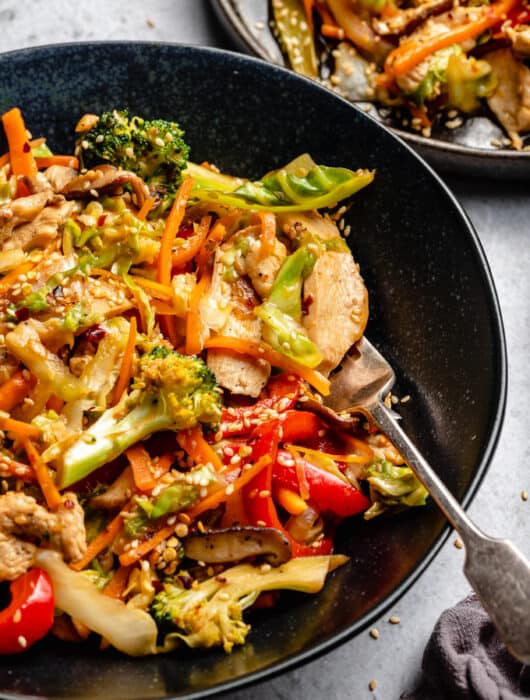 Chicken and Cabbage Lo Mein