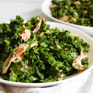 Kale and Mint Salad with 'Peanut' Vinaigrette