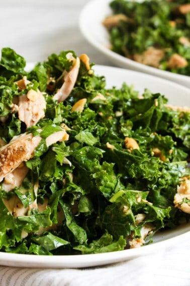 Kale and Mint Salad with 'Peanut' Vinaigrette