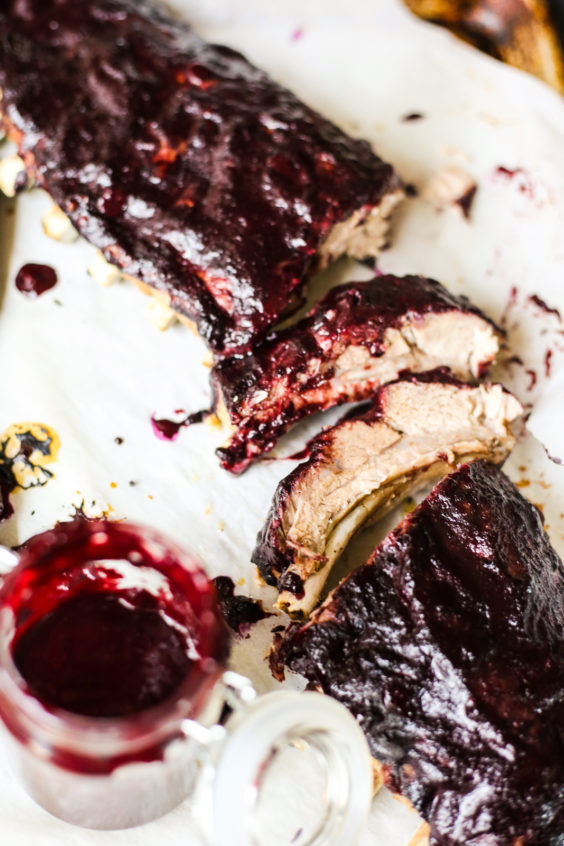 instant pot blueberry barbecue ribs