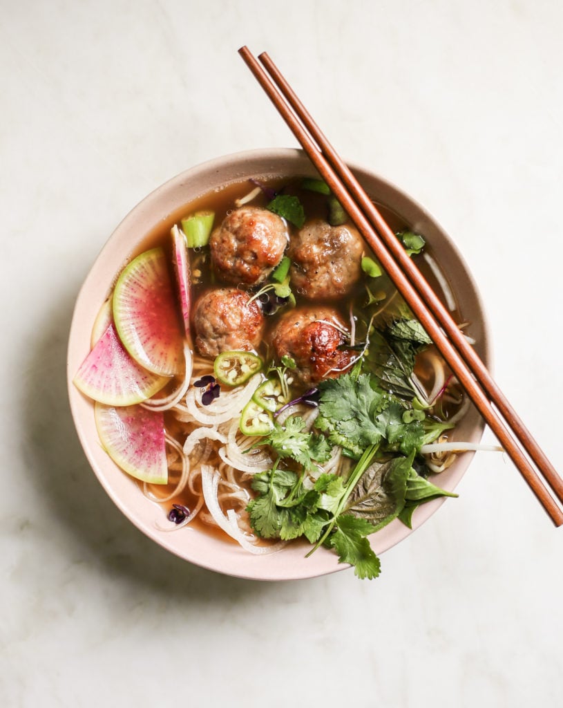 Vietnamese-Inspired Whole30 Meatball Pho