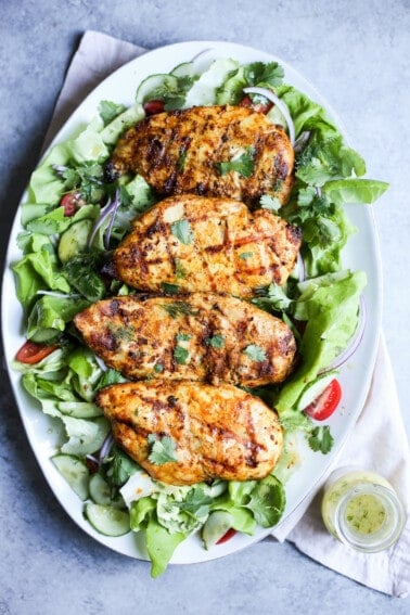 Grilled Tandoori Chicken Salad