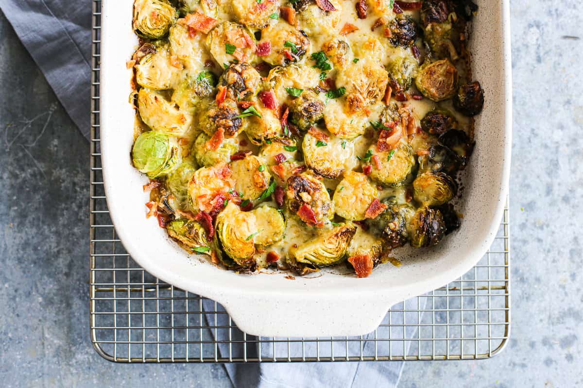 Brussels Sprouts Au Gratin