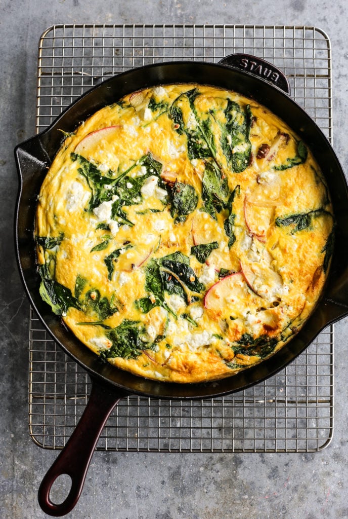 Sausage, Apple and Goat Cheese Frittata