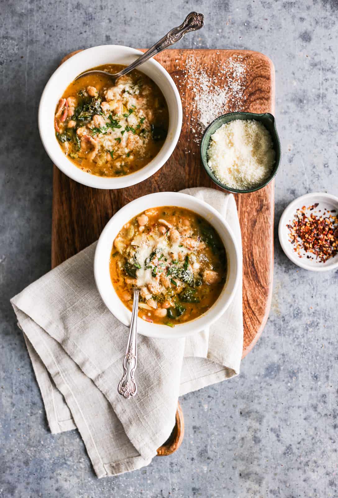 Easy Italian White Bean Soup - The Defined Dish Recipes