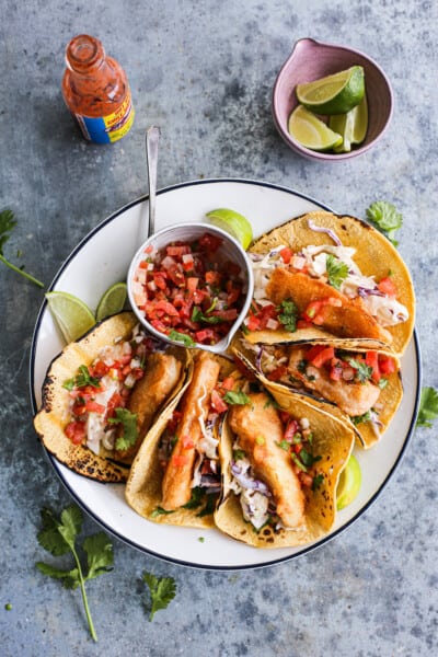 Paleo Battered Fish Tacos - The Defined Dish Recipes