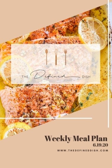 Weekly Meal Plan 6.19.20