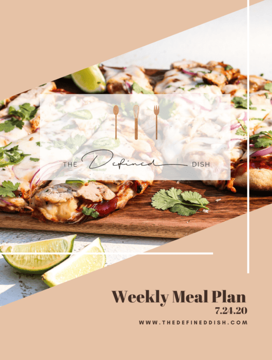 Weekly Meal Plan 7.24.20