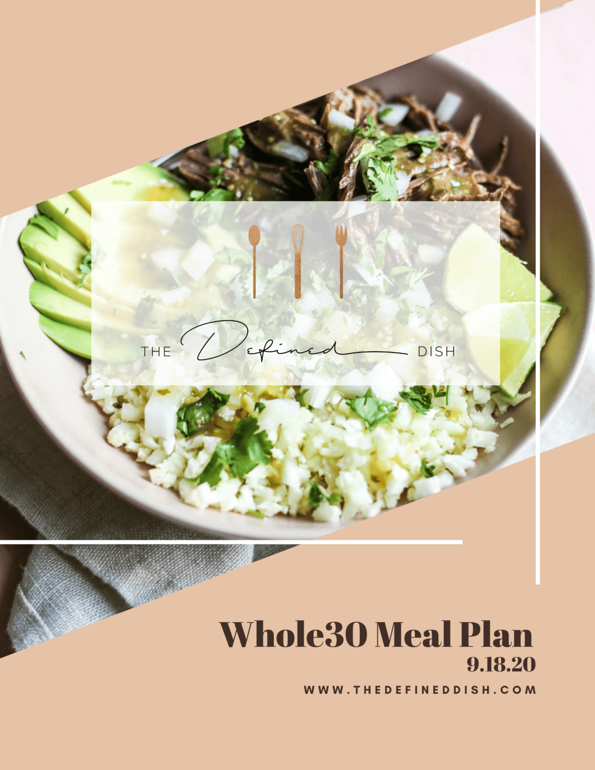Whole30 Meal Plan 9 18 20 The Defined Dish Meal Plans