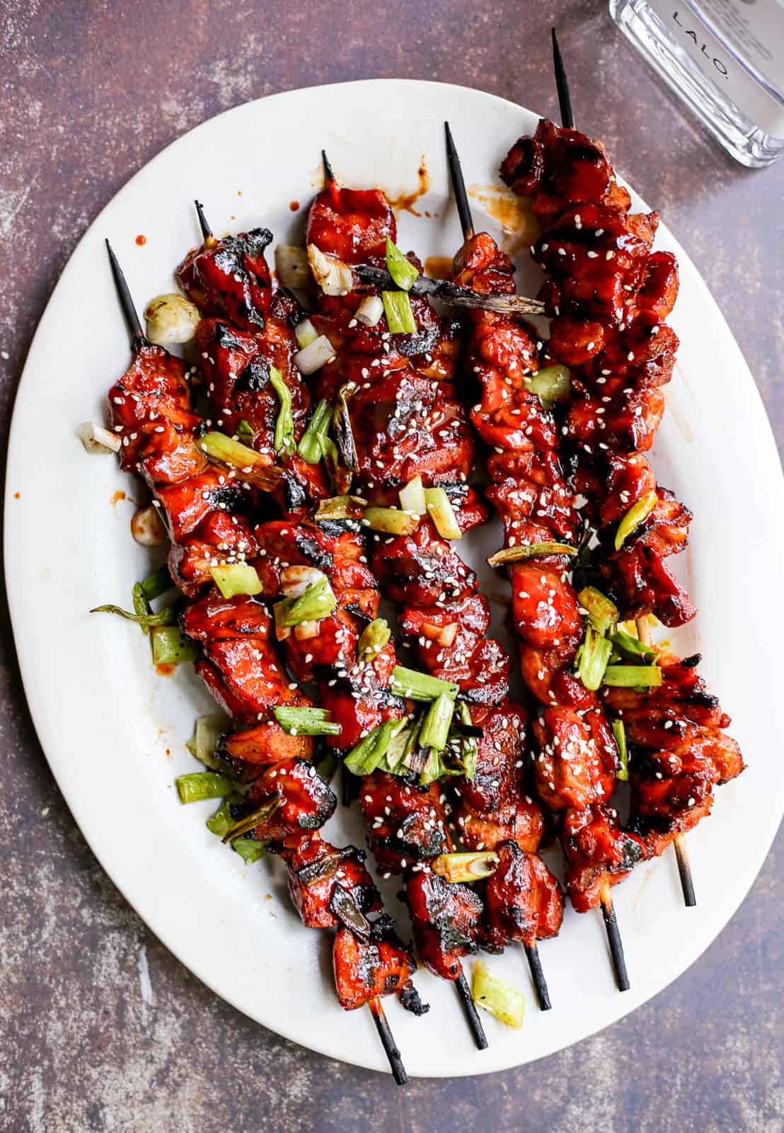 Korean-Inspired BBQ Chicken Skewers - The Defined Dish