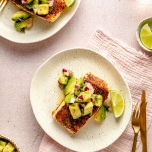 Pan Roasted Chipotle Halibut with Avocado Salsa