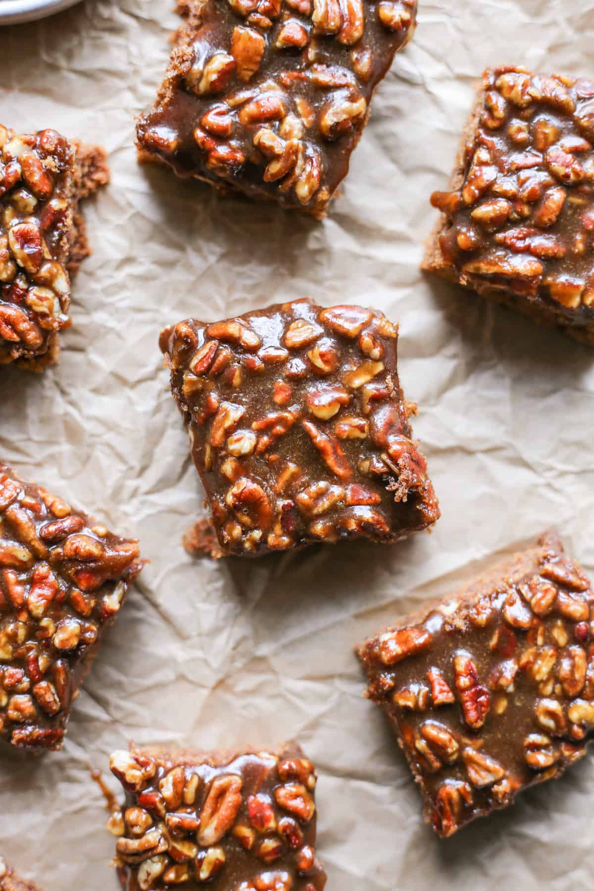 Paleo Pecan Pie Blondies