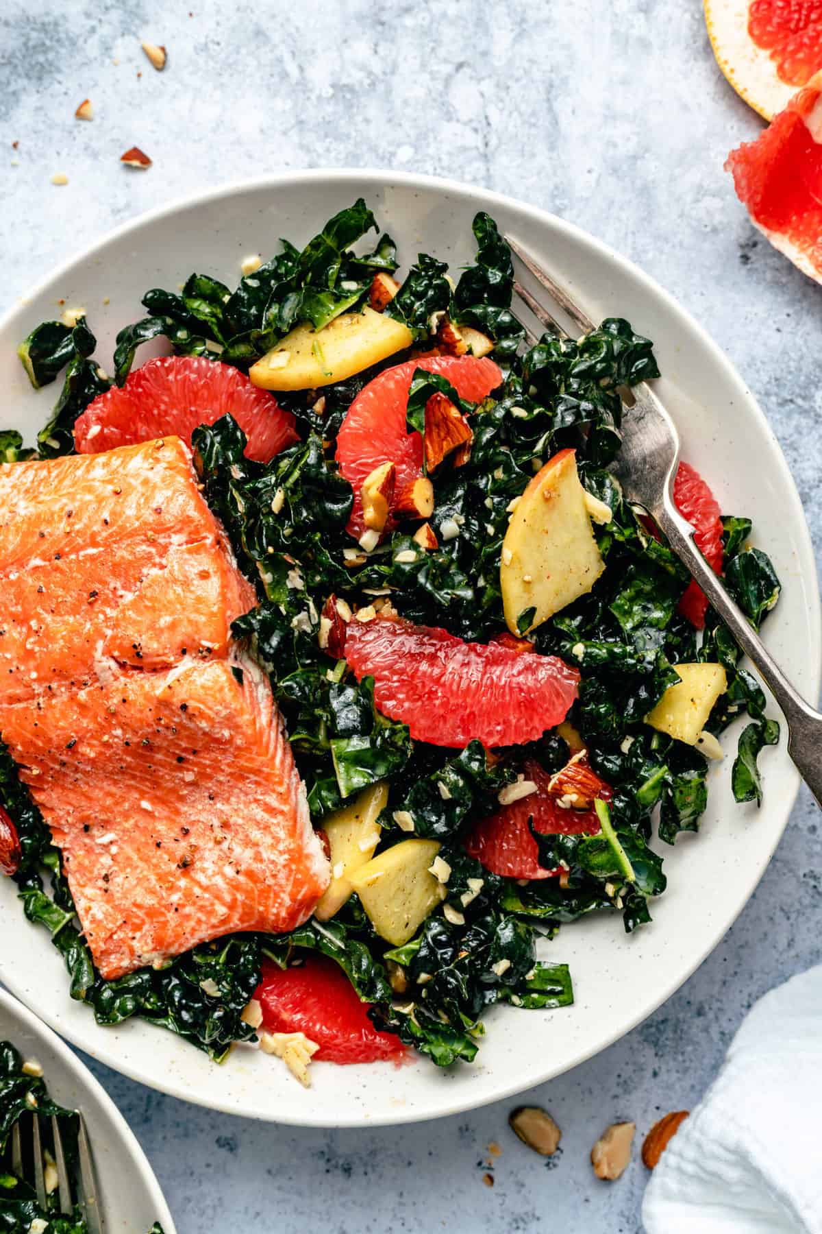 Shredded Kale Salad with Grapefruit