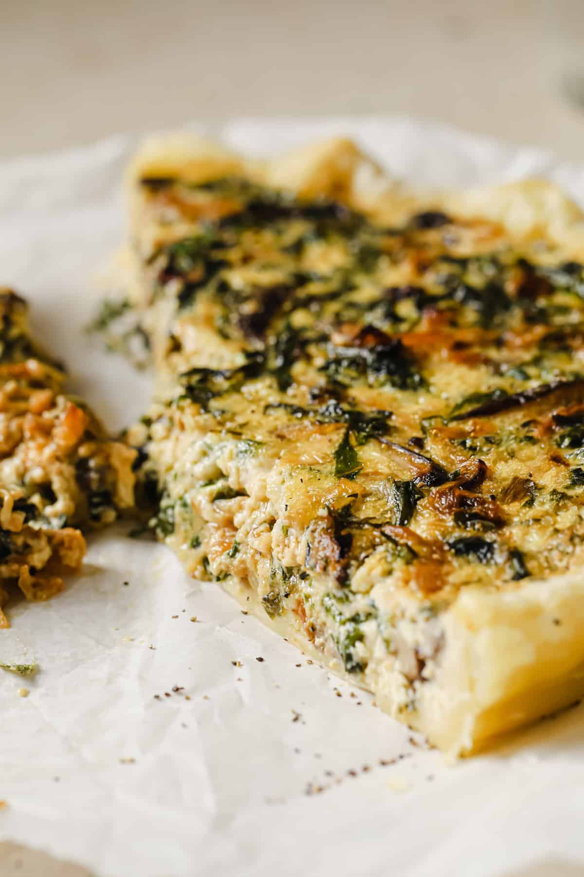 Caramelized Onion Puff Pastry Quiche