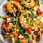 Grilled Shrimp Salad with Chili Lime Dressing