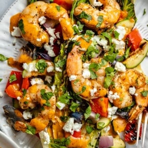 Grilled Shrimp Salad with Chili Lime Dressing