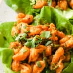 Thai-Inspired Red Curry Shrimp Lettuce Wraps