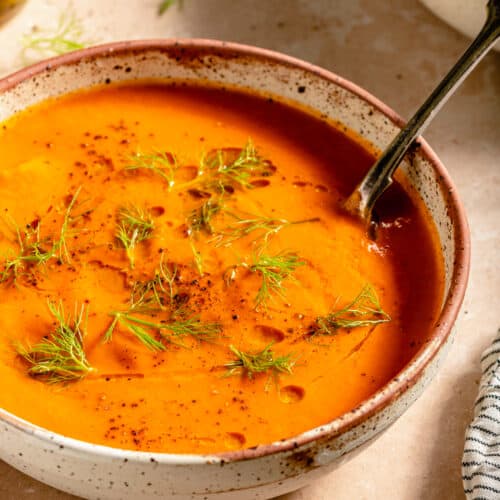 Roasted Red Pepper Fennel Soup