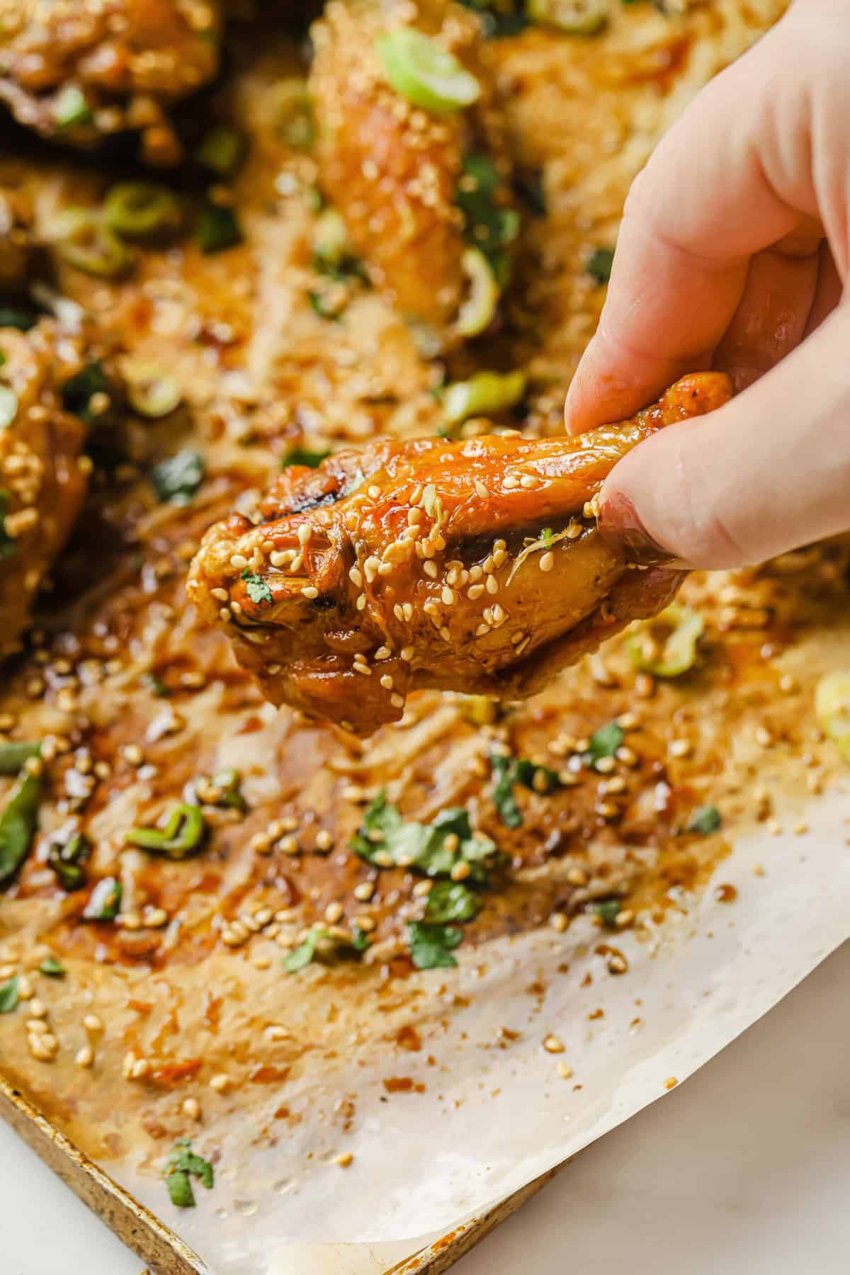 baked sesame chicken wings