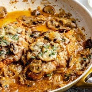 skillet french onion chicken with mushrooms