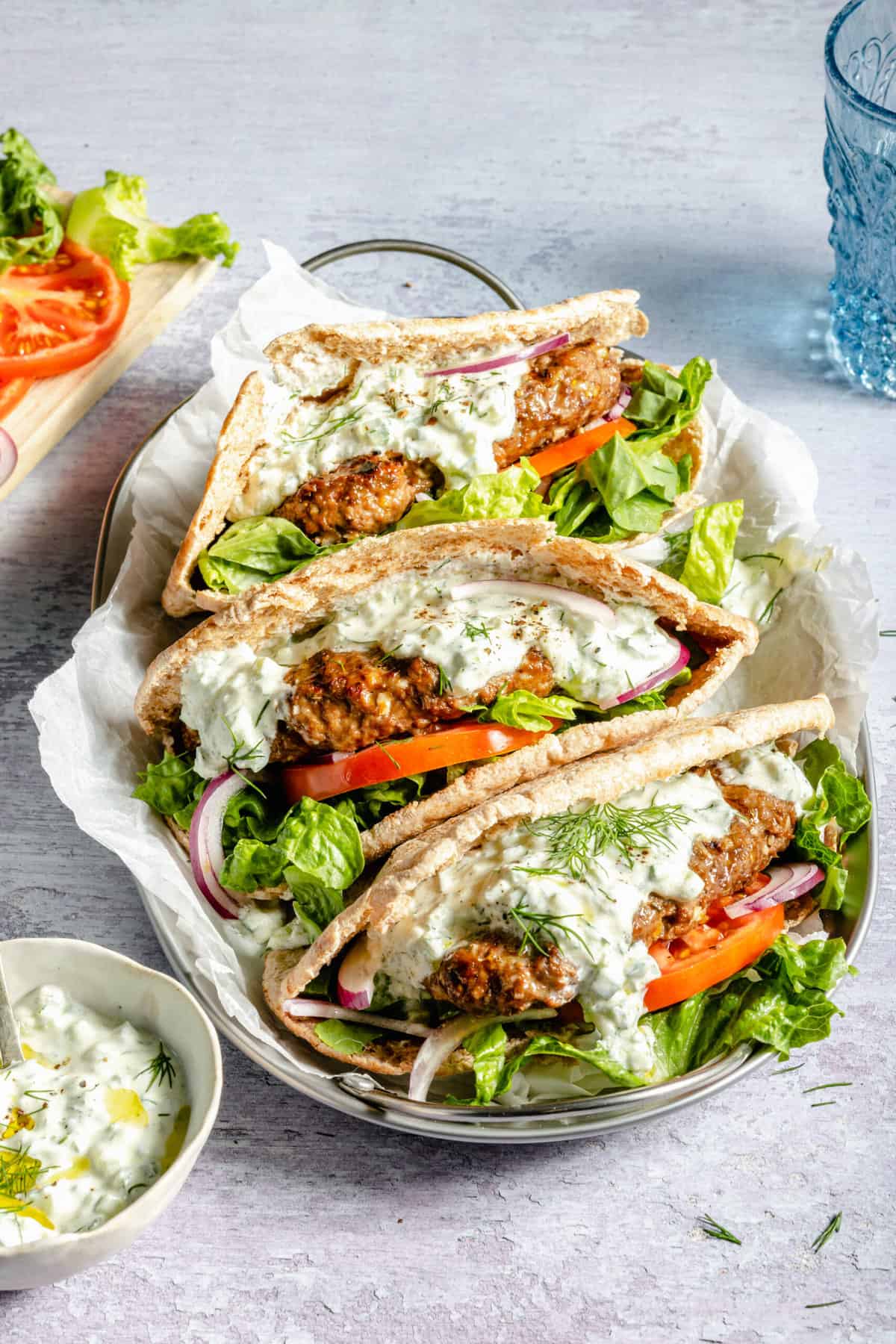 Greek-Inspired Grilled Lamb Burgers