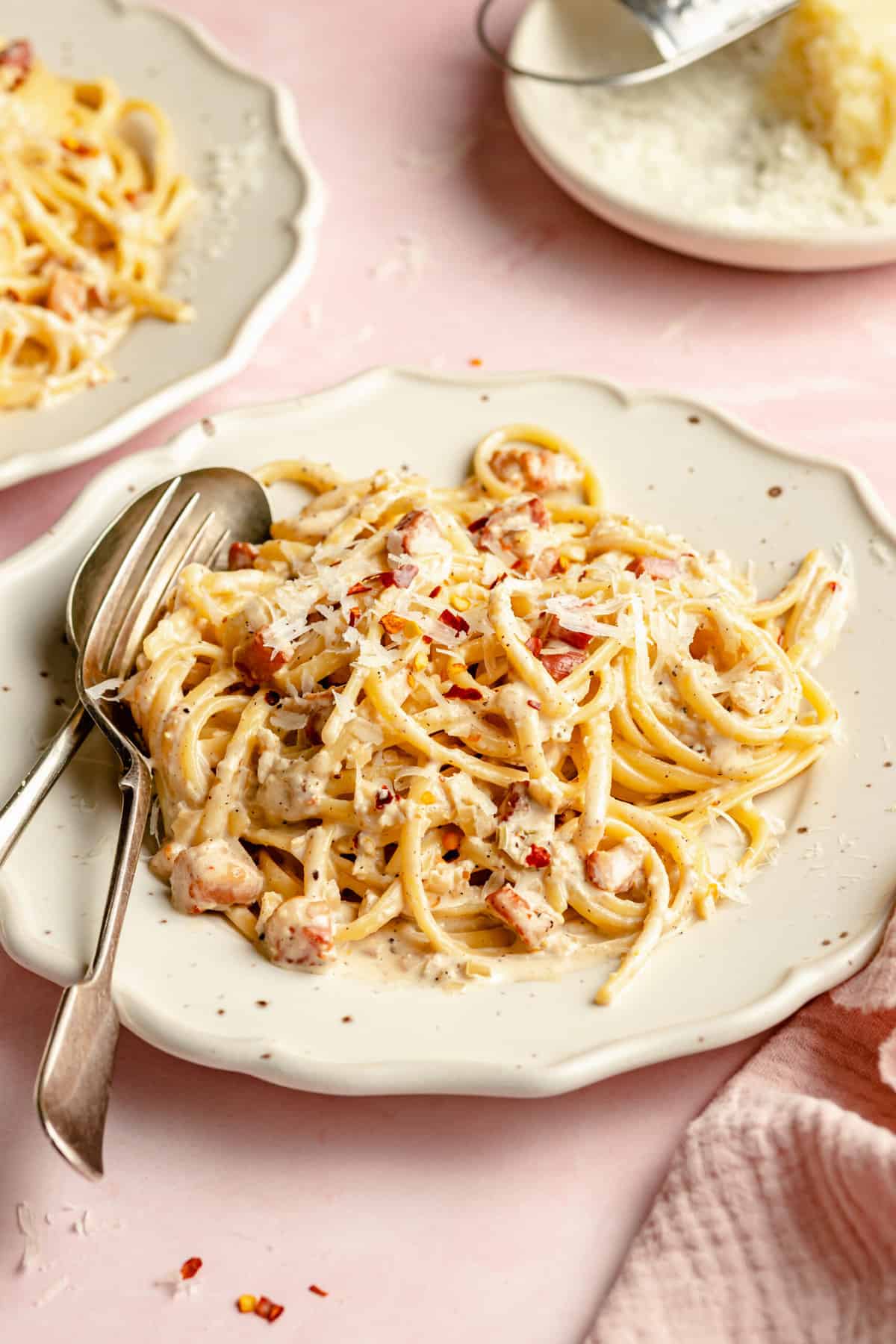 Creamy Linguine with Lemon and Pancetta - The Defined Dish