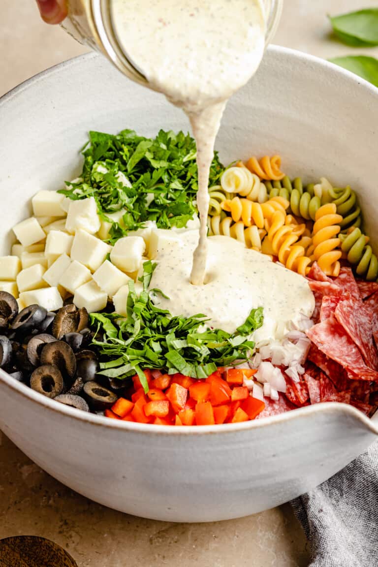 Creamy Italian Pasta Salad - The Defined Dish