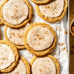 Brown Sugar "Pop-Tart" Cookies on a sheet pan.
