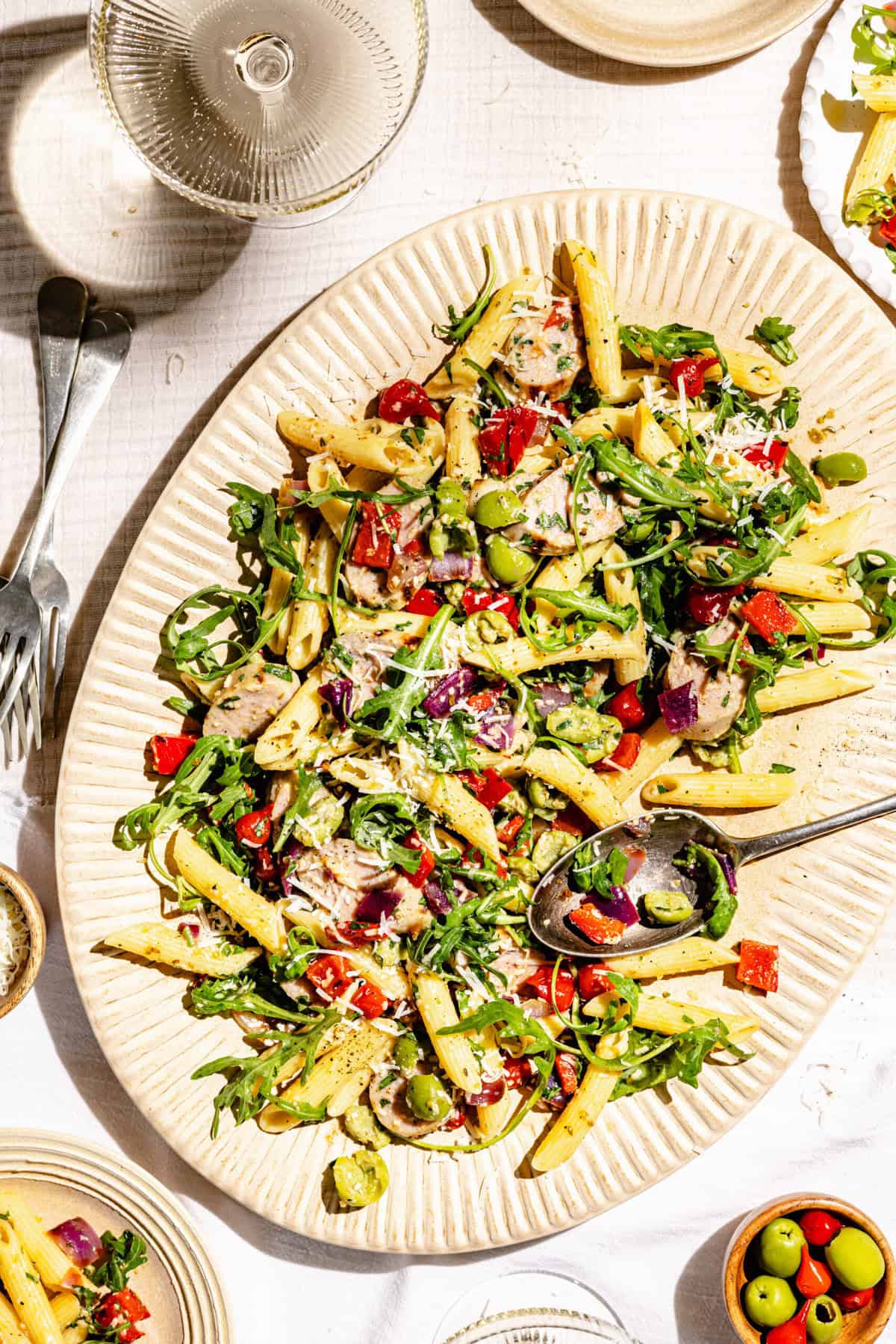 Grilled Antipasto Pasta Salad