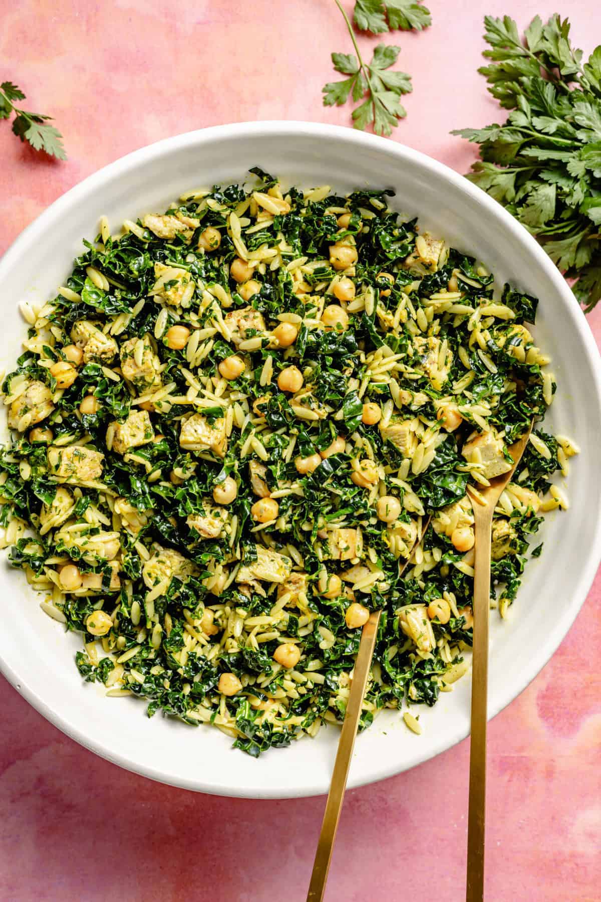 Lemon Chicken, Orzo, and Chickpea Salad