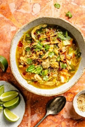 Ginger-Scallion Chicken and Rice Soup - The Defined Dish