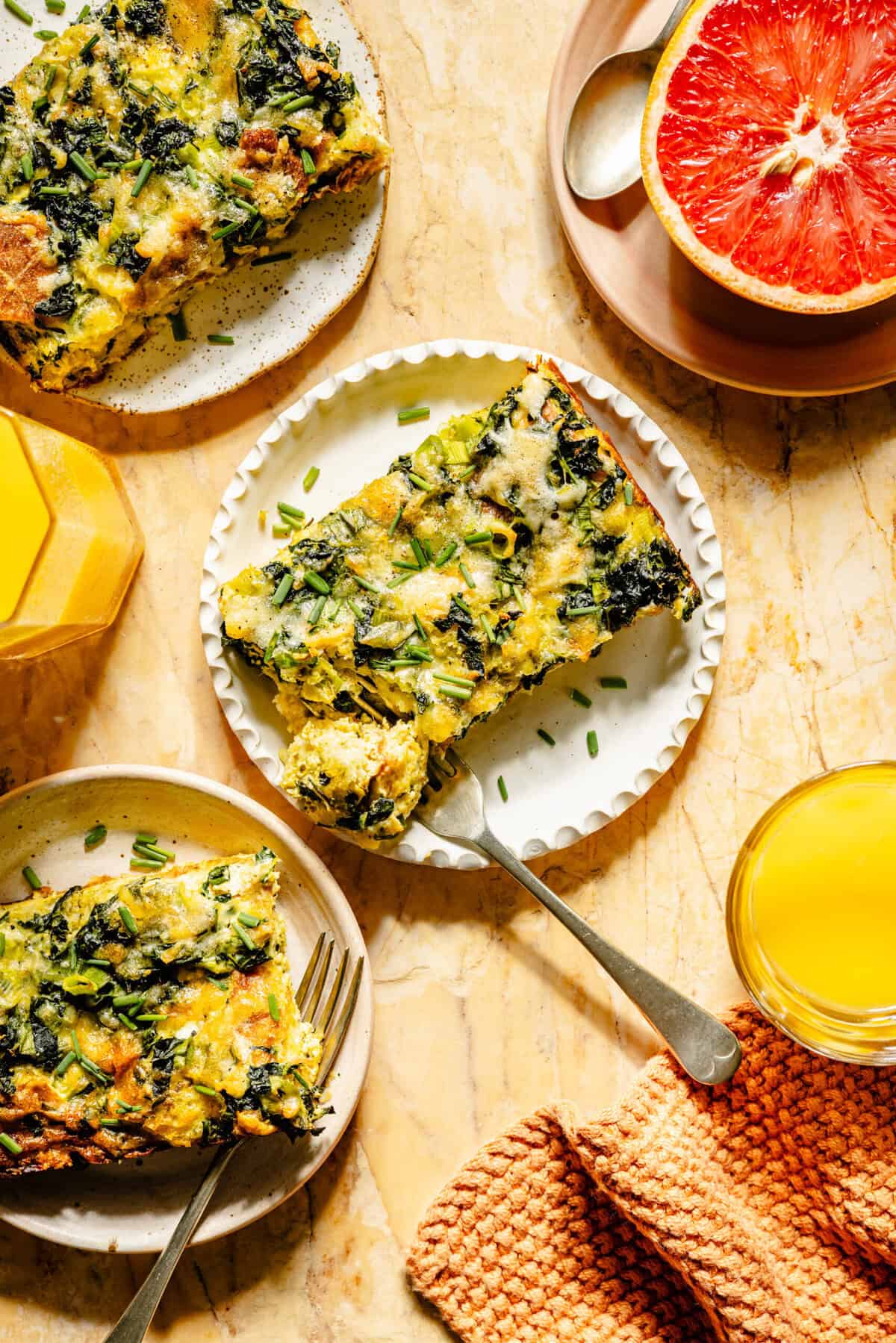 Copycat Starbucks Pesto & Ciabatta Egg Bake