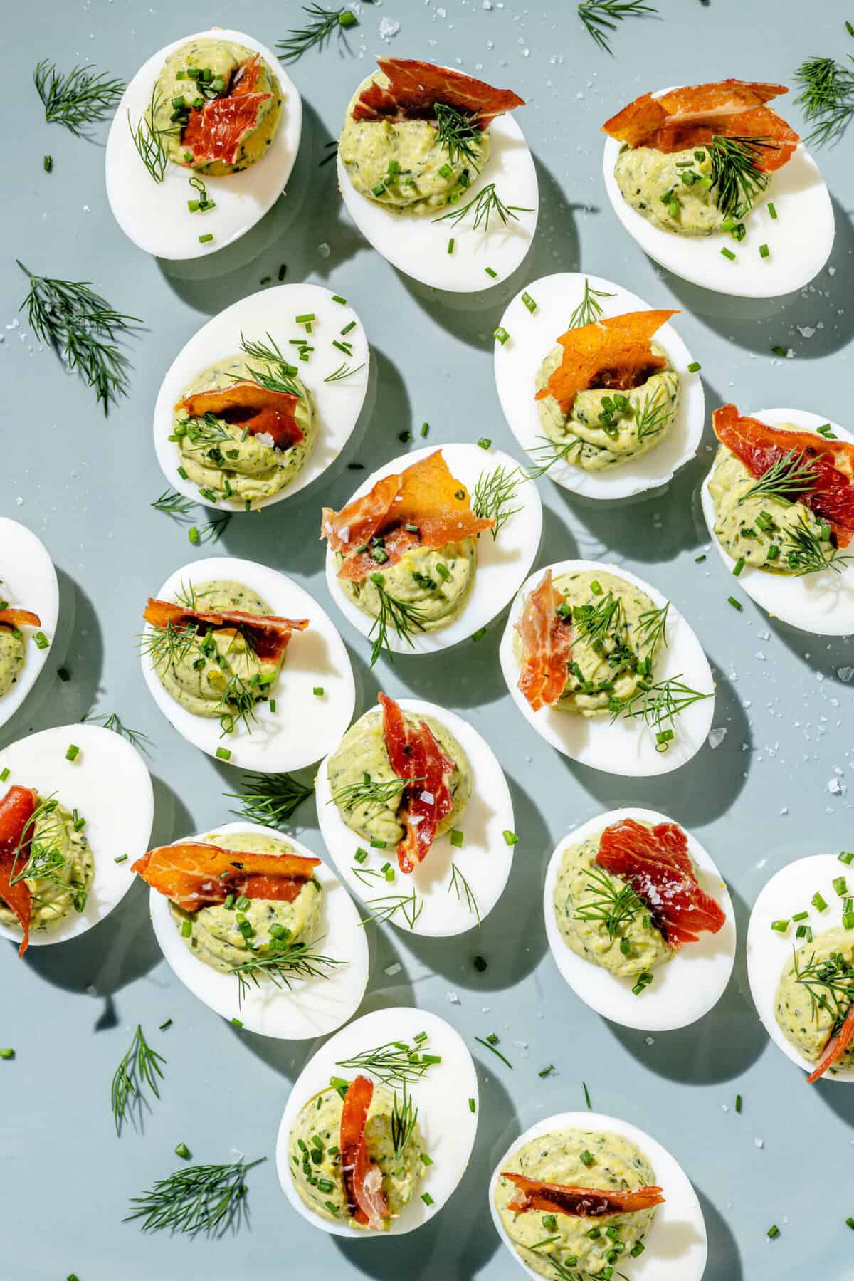 Green Goddess Deviled Eggs
