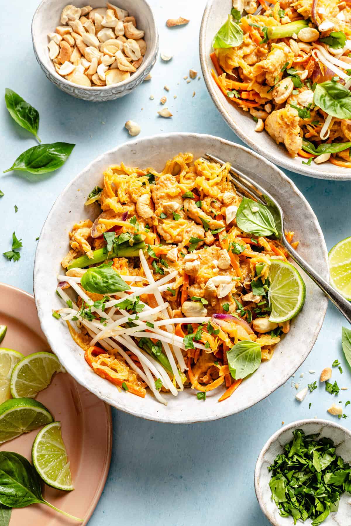 Whole30 Spaghetti Squash Pad Thai