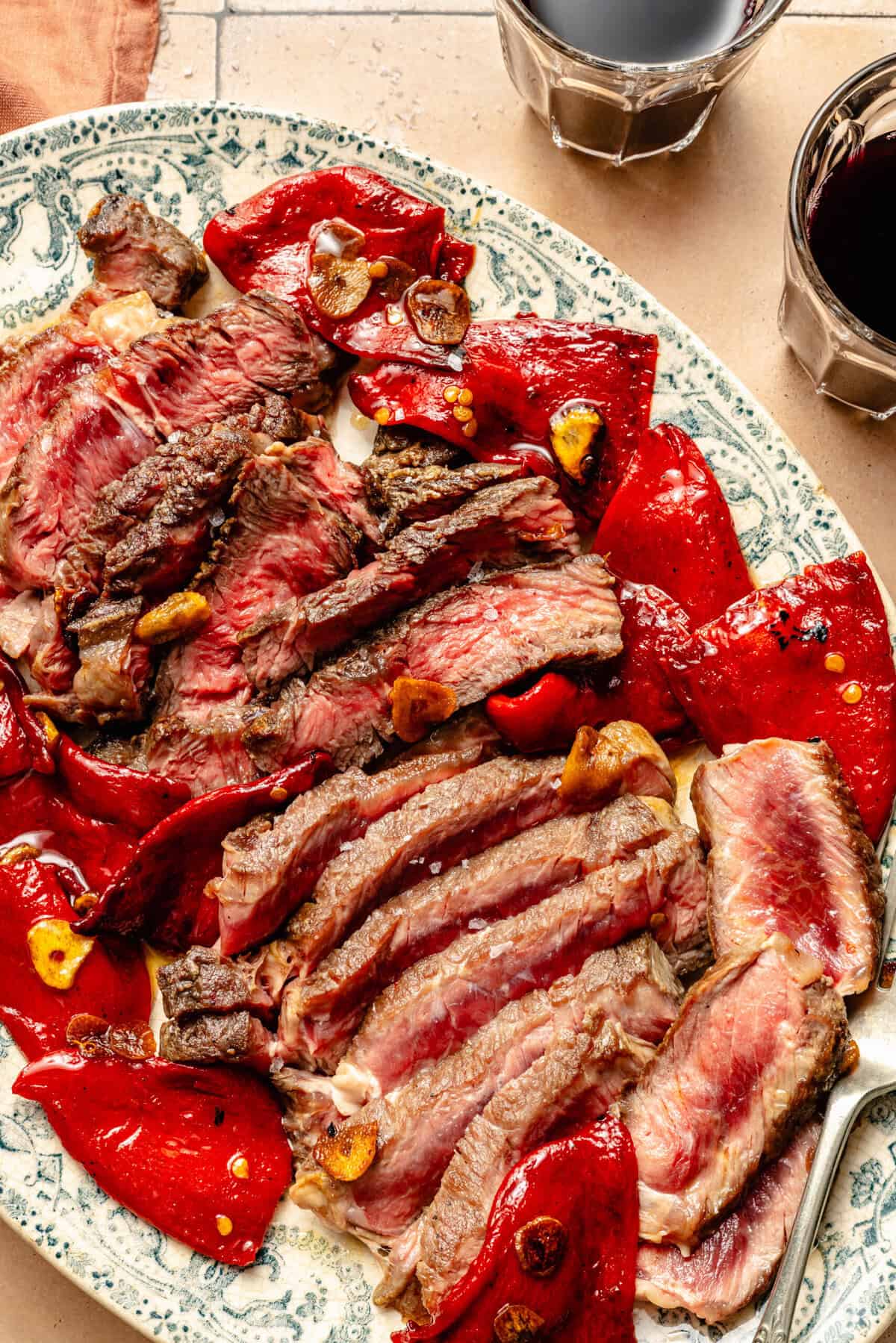 Basque-Style Roasted Piquillo Peppers with Seared Ribeye