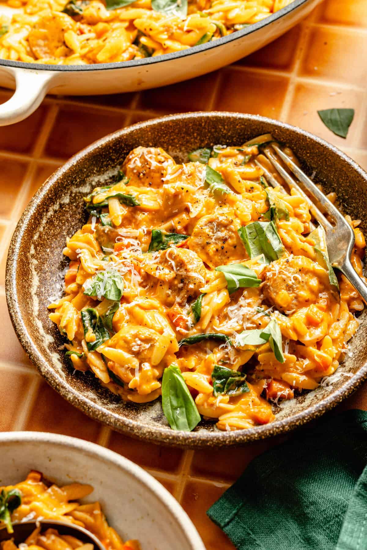 One-Pan Italian Sausage and Orzo - The Defined Dish