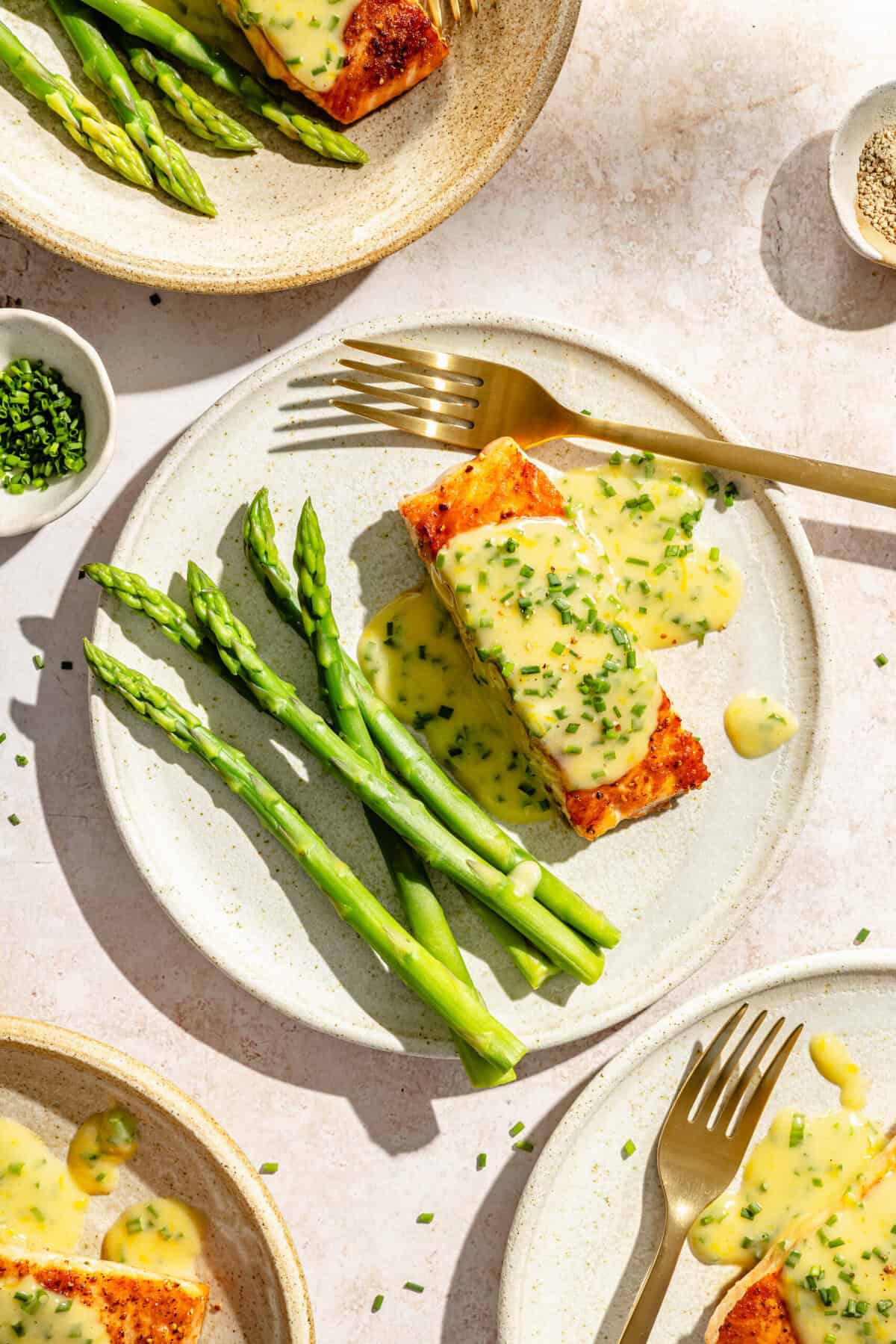 Seared Salmon with Lemon-Chive Beurre Blanc